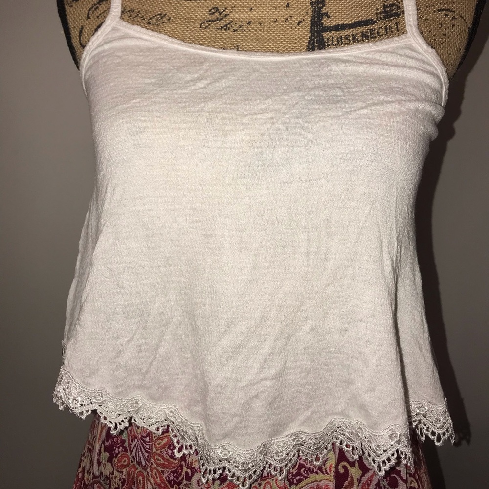 LA Hearts White Lace tank top Small